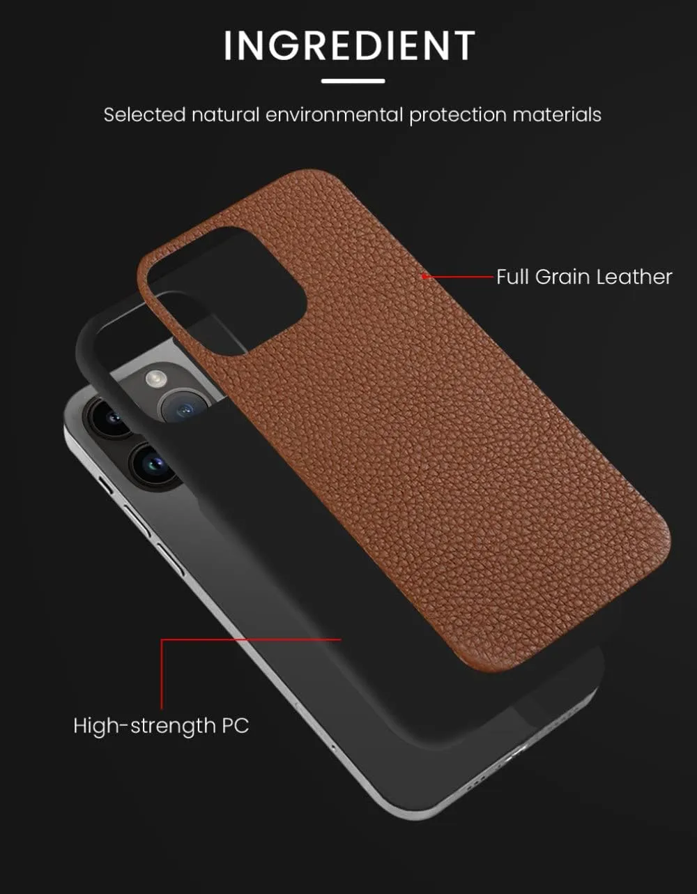 CLLDY Genuine Leather Phone Case for iPhone 13 14 Pro Max 12 Mini 11 12 Pro Max X XR XS Max 6 6S 7 8 Plus SE 2020 Back Cover,Gray,for iPhone SE 2 2020