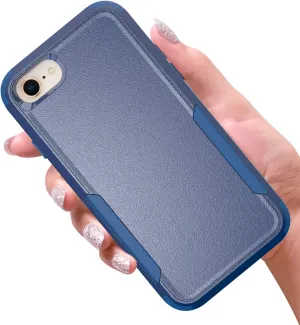 Compatible for Apple iPhone SE 2020 Cases, iPhone 8, iPhone 7 Cases, [ Blue & Blue ] Cover with [Shockproof] [Dropproof] Protective Phone Case for iPhone 8/7 -BL&BL