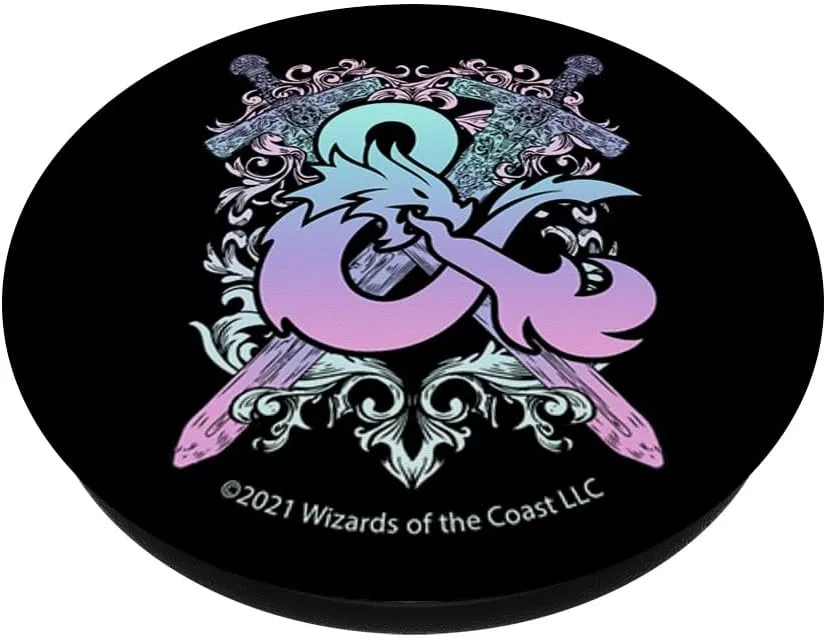 Dungeons & Dragons Pastel Gradient Ampersand Logo PopSockets Standard PopGrip