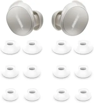 Eartips Compatible with Bose New QuietComfort Earbuds 2024 New, 6 Pairs S M L Sizes Soft Silicone Replacement Tips Eartips Earbuds Tips Compatible with Bose New QC Earbuds 6 Pairs White