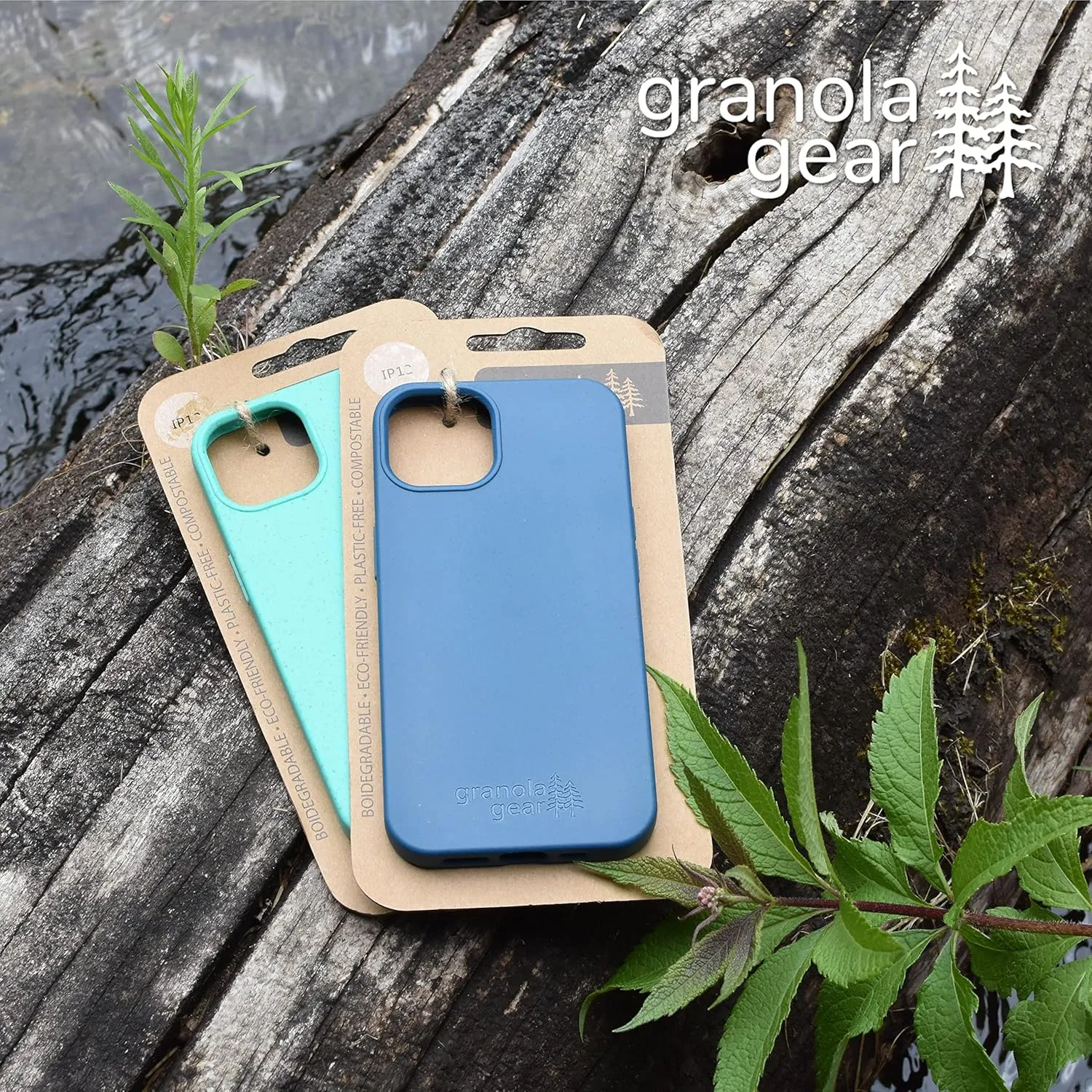 Eco by GranolaGear - Eco-Friendly Phone Case for iPhone 12 or 12 Pro - Biodegradable, Compostable, Plastic-Free, Made from Plants - Alpine Snow