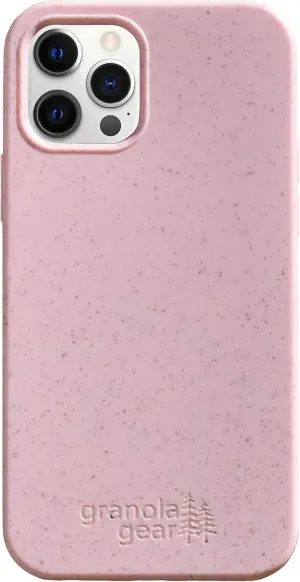 Eco by GranolaGear - Eco-Friendly Phone Case for iPhone 12 or 12 Pro - Biodegradable, Compostable, Plastic-Free, Made from Plants - Pink Sands