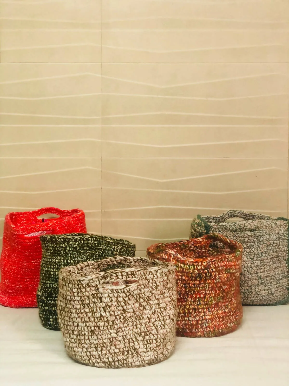Handmade Crochet Baskets