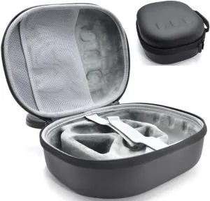 Hard Carrying Case for Meta Quest 3 VR Headset & Gaming Controller,Waterproof Shockproof Portable Bag with Mesh Pocket for AccessoriesSuitable for Travel and Home Storage