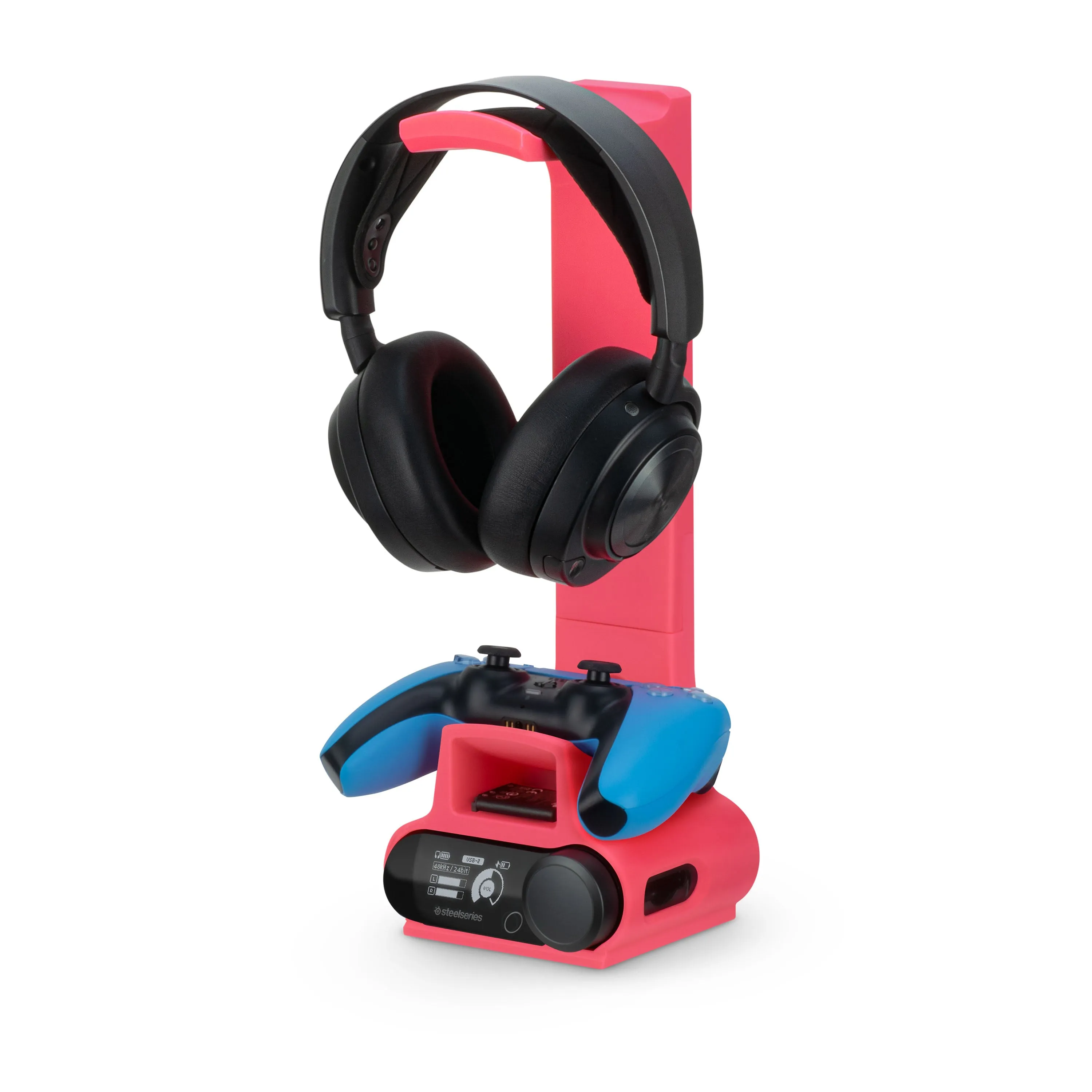 Headphone & Game Controller Stand Designed for Steelseries Arctis Nova Pro Wireless Headsets with Dock for the Wireless Base Station