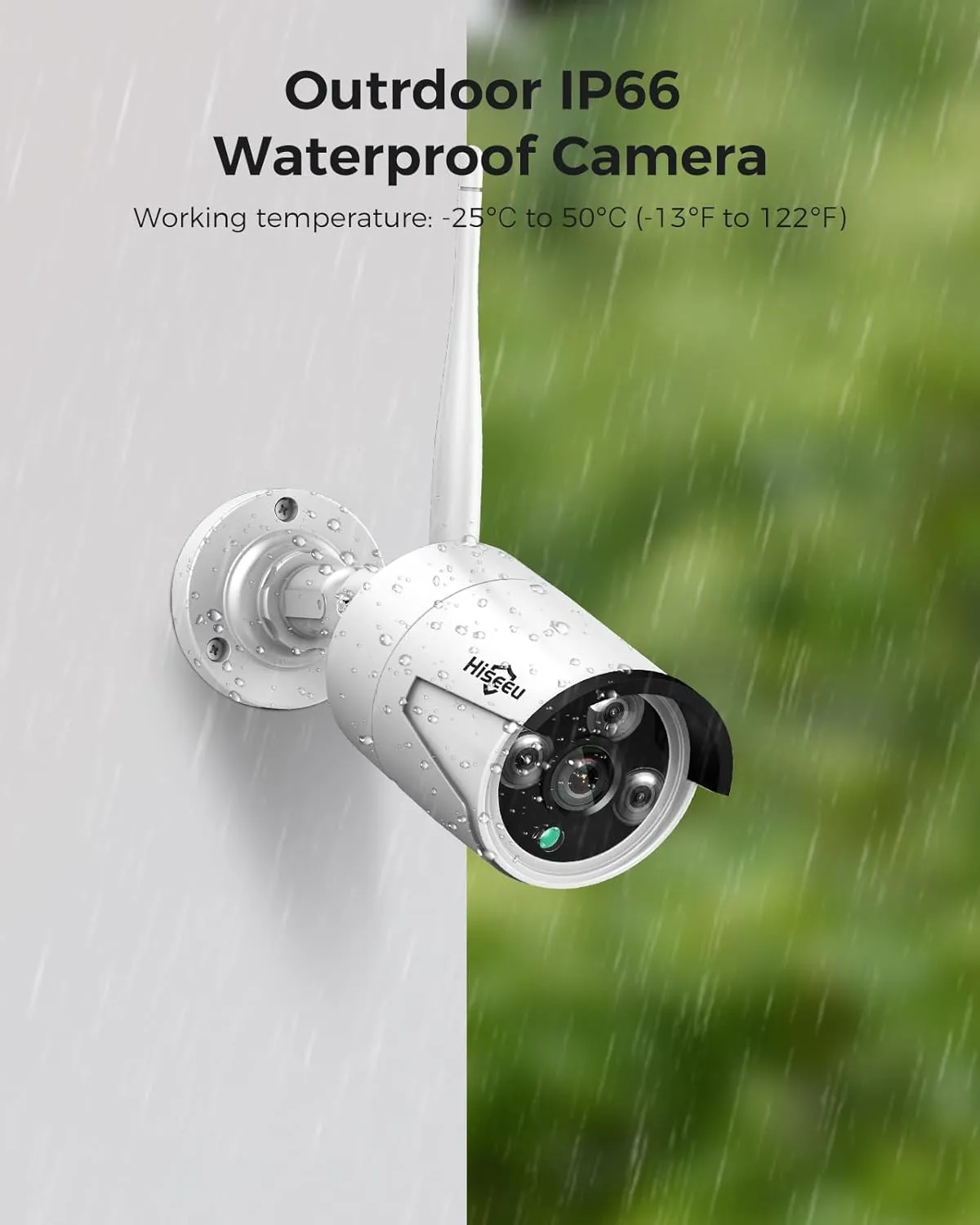 Hiseeu Wireless Pro WiFi Security Camera System, 16CH 4K NVR Kit, Plug-in Powered 12Pcs 5MP CCTV Home Security Camera System for Indoor/Outdoor, Night Vision, Waterproof, Motion Detection, 3TB HDD