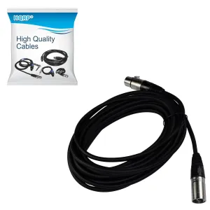 HQRP 25ft 3-pin XLR Male to XLR Female Microphone Cable, Cord, Mic Cord, XLR Balanced Speaker Cable for Audio Technica AT2020 Side Address Cardioid Condenser Studio Microphone