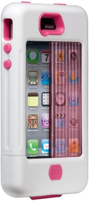 iPhone 4 / 4S Tank Cases - Olo by Case-Mate White/Pink