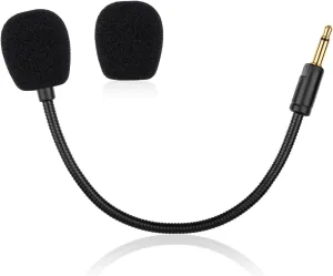 Kaira Pro Mic Replacement for Razer Kaira Pro Wireless Gaming Headset, 3.5mm Detachable Noise Cancelling Microphone Boom for Xbox One, PS4, PS5, PC Black