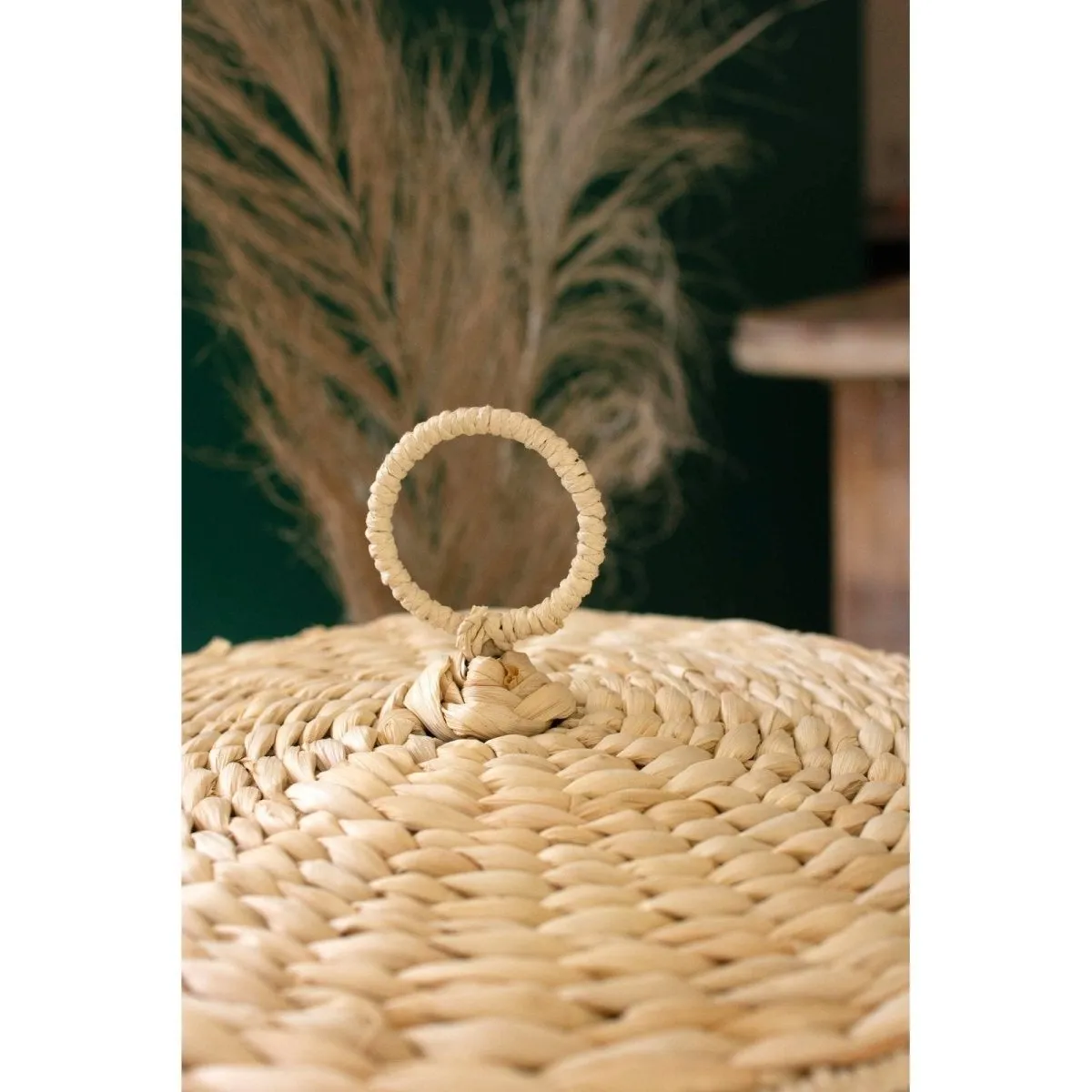 Kalalou - SET OF THREE WOVEN SEAGRASS HAMPER BASKETS - CLAN1153