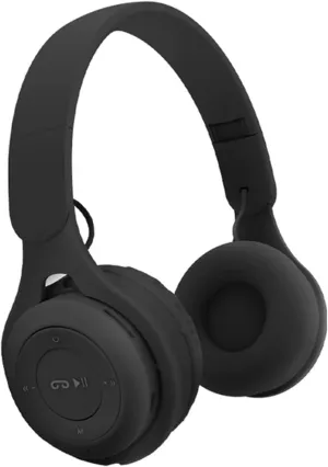 Kids Bluetooth Headphones, Over-Ear Wireless Bluetooth 5.0 Headset, Comfortable Protein Earpads and Folding Storage,HiFi Music Player with Microphone Bluetooth Wireless Headset (Black)