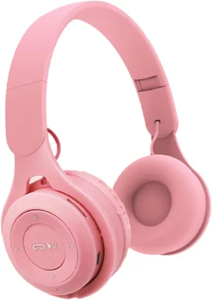 Kids Bluetooth Headphones, Over-Ear Wireless Bluetooth 5.0 Headset, Comfortable Protein Earpads and Folding Storage,HiFi Music Player with Microphone Bluetooth Wireless Headset (Pink)