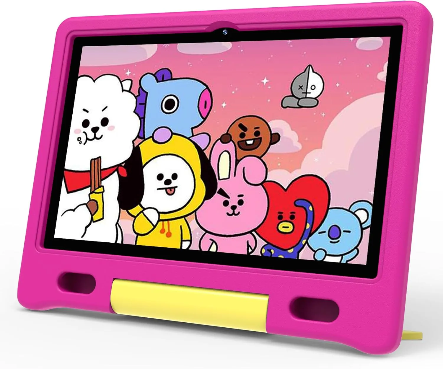 Kids Tablet 10 inch, Tablet for Kids with Protective Case, 2 32GB Storage(512GB Expand), Quad-Core, 5G WiFi, Google Kids Space, Parental Control, YouTube Kids, Educational Apps (Red)