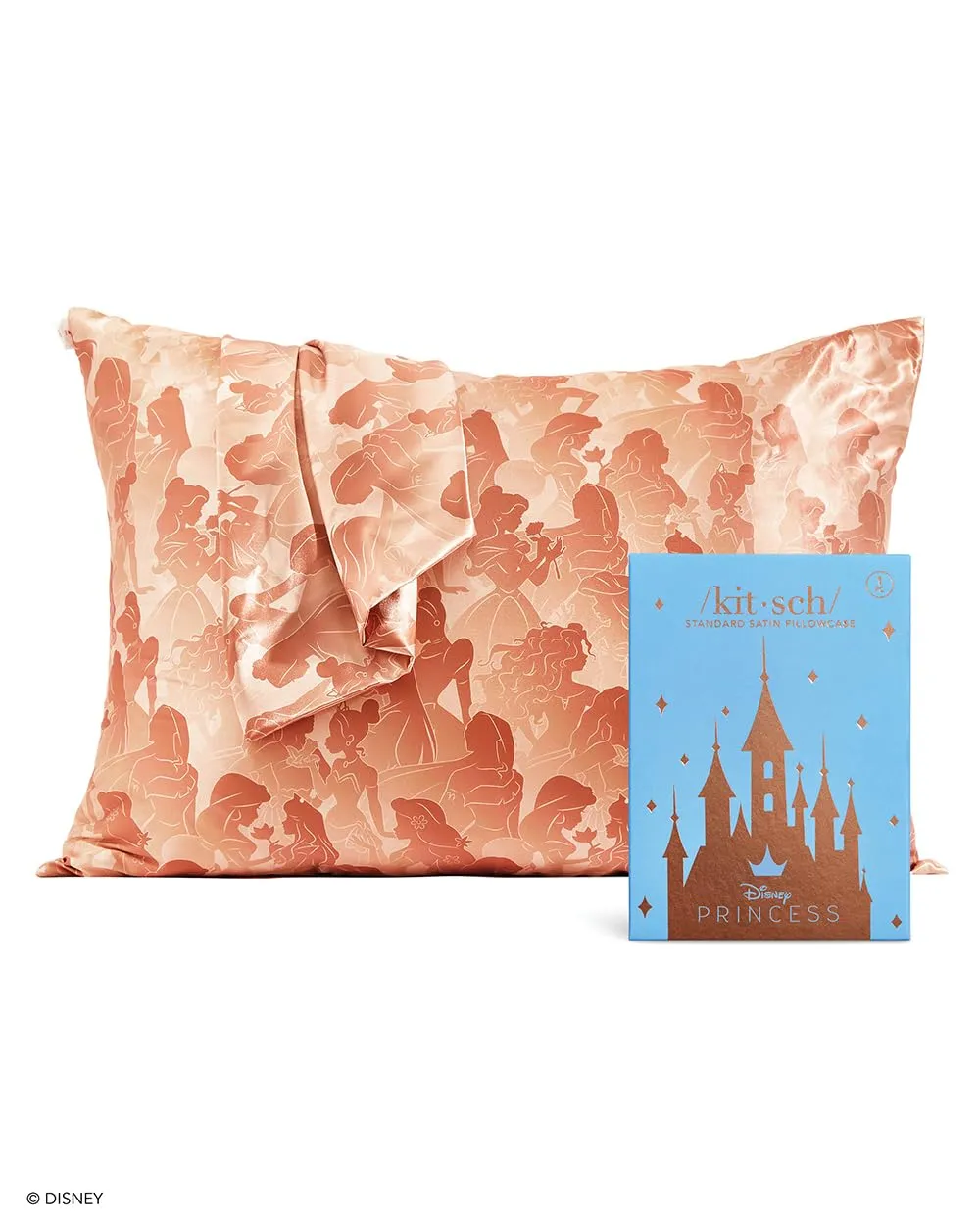 Kitsch Satin Pillowcase with Zipper for Hair & Skin, Softer Than Silk Pillow Cases Queen, Smooth Pillow Covers, Machine Washable, Wrinkle-Free, Cooling Satin Pillow Cases Standard Size 19"x26", Ivory