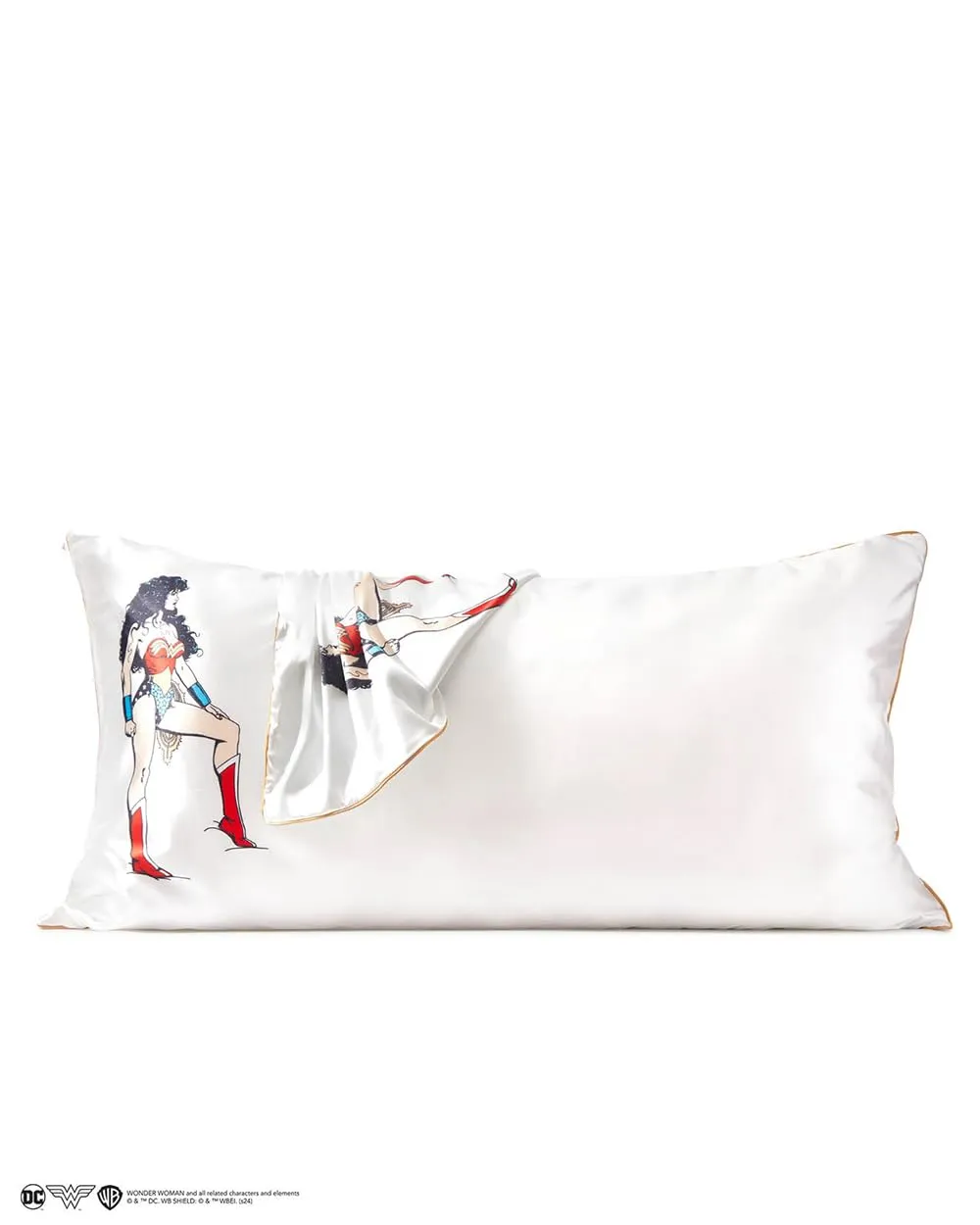 Kitsch Satin Pillowcase with Zipper for Hair & Skin, Softer Than Silk Pillow Cases Queen, Smooth Pillow Covers, Machine Washable, Wrinkle-Free, Cooling Satin Pillow Cases Standard Size 19"x26", Ivory