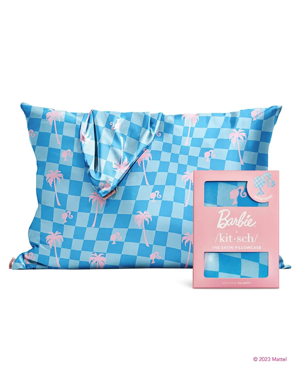 Kitsch Satin Pillowcase with Zipper for Hair & Skin, Softer Than Silk Pillow Cases Queen, Smooth Pillow Covers, Machine Washable, Wrinkle-Free, Cooling Satin Pillow Cases Standard Size 19"x26", Ivory