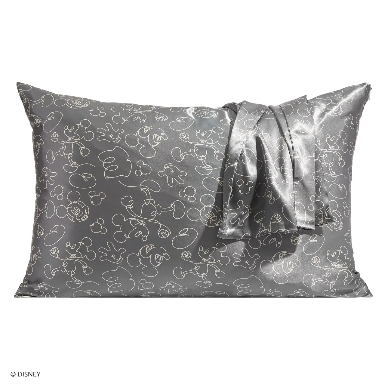Kitsch Satin Pillowcase with Zipper for Hair & Skin, Softer Than Silk Pillow Cases Queen, Smooth Pillow Covers, Machine Washable, Wrinkle-Free, Cooling Satin Pillow Cases Standard Size 19"x26", Ivory