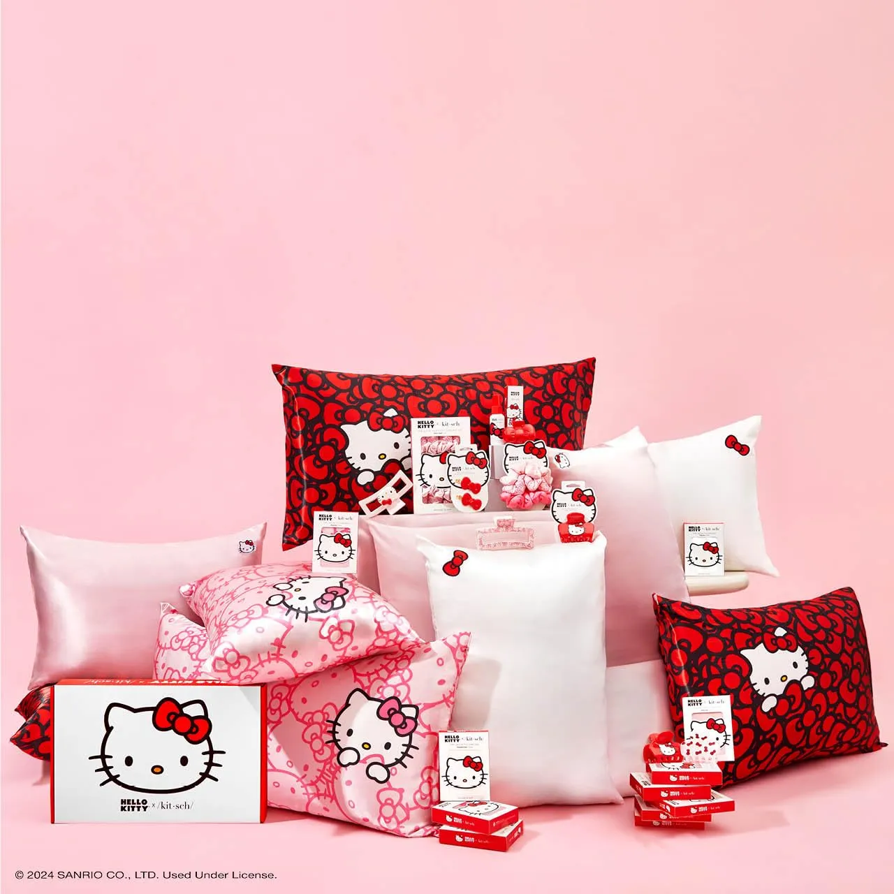 Kitsch Satin Pillowcase with Zipper for Hair & Skin, Softer Than Silk Pillow Cases Queen, Smooth Pillow Covers, Machine Washable, Wrinkle-Free, Cooling Satin Pillow Cases Standard Size 19"x26", Ivory