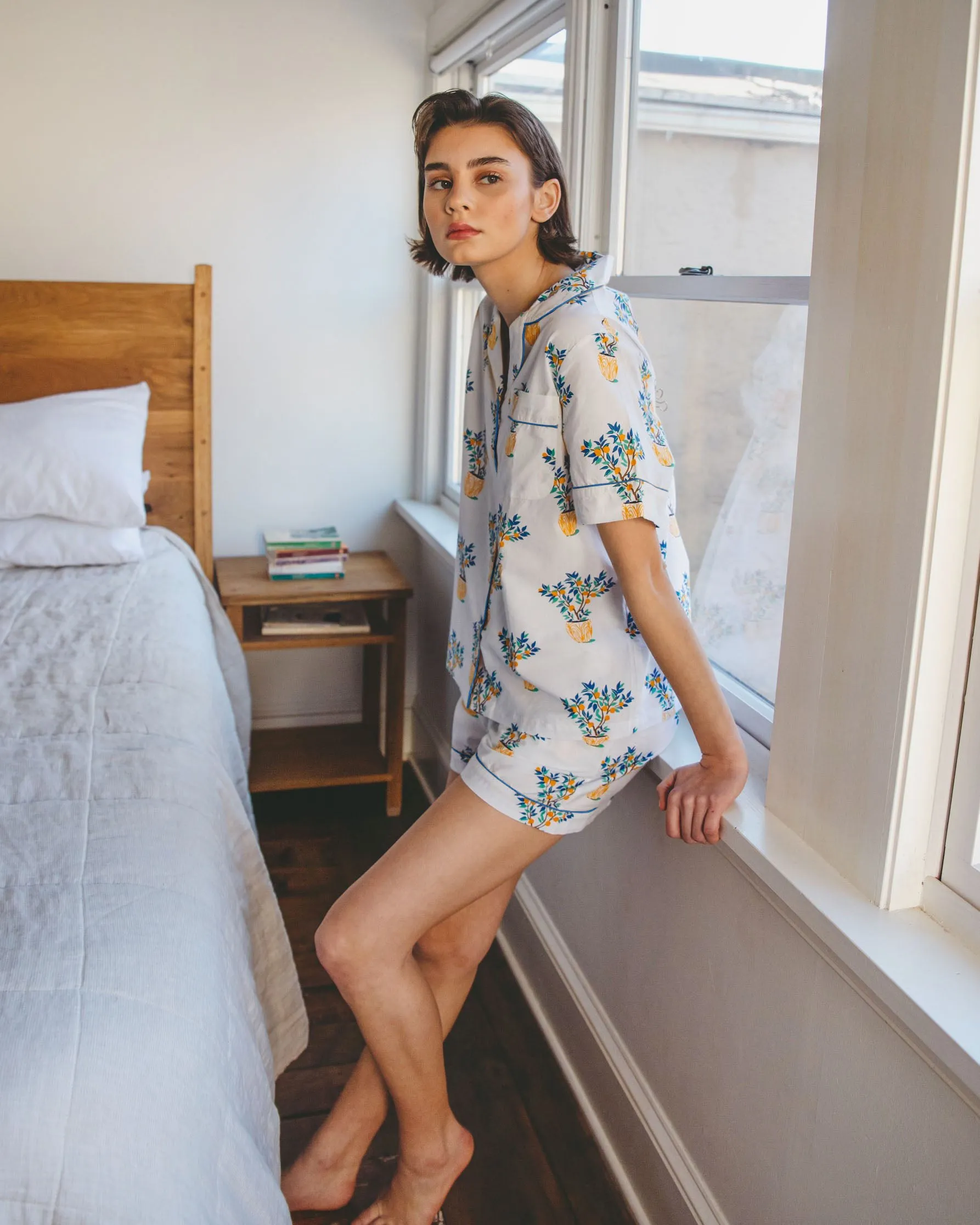 Lemon Tree - Short PJ Set - Cloud