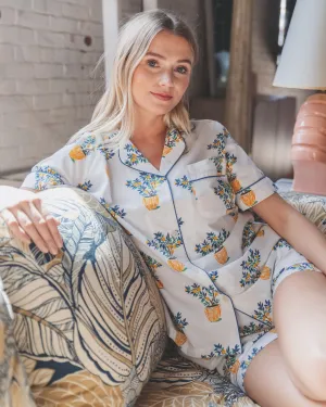 Lemon Tree - Short PJ Set - Cloud