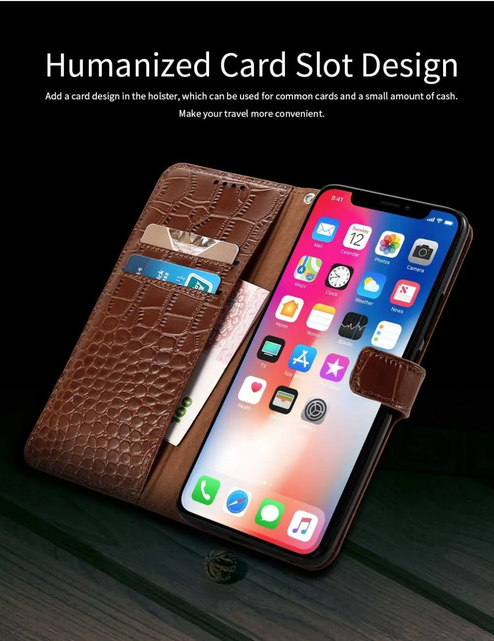 Luxury Crocodile patternLeather Magnetic Phone Flip Case for iPhone 12 11 13 14 Pro Max 13 Mini X XS XR 6 6s 7 8 Plus SE 2020 Card Slot Cover,red,for iPhone 13