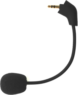 Mic Replacement Microphone Boom fits for Kingston HyperX Cloud, Cloud X and Cloud II 1st Version for PS4 Xbox One Nintendo Switch Computer PC Gaming Headsets Noise Cancelling 3.5mm Jack Black