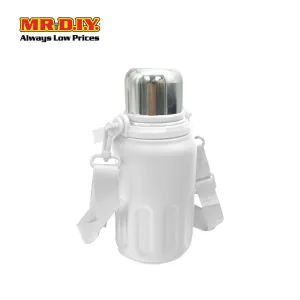 (MR. DIY) Stainless Steel Bottle Tumbler with Handle (800ml) -  OFF WHITE - Color Series