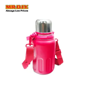 (MR. DIY) Stainless Steel Bottle Tumbler with Handle (800ml) -  RED - Color Series