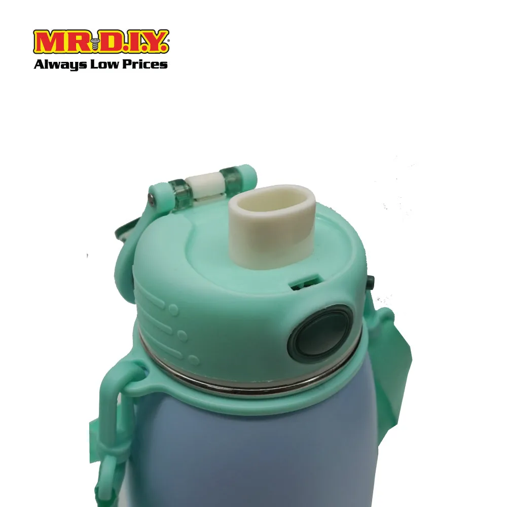 (MR. DIY) Stainless Steel Bottle Tumbler with Straw (600ml) -  LIGHT BLUE - Color Series