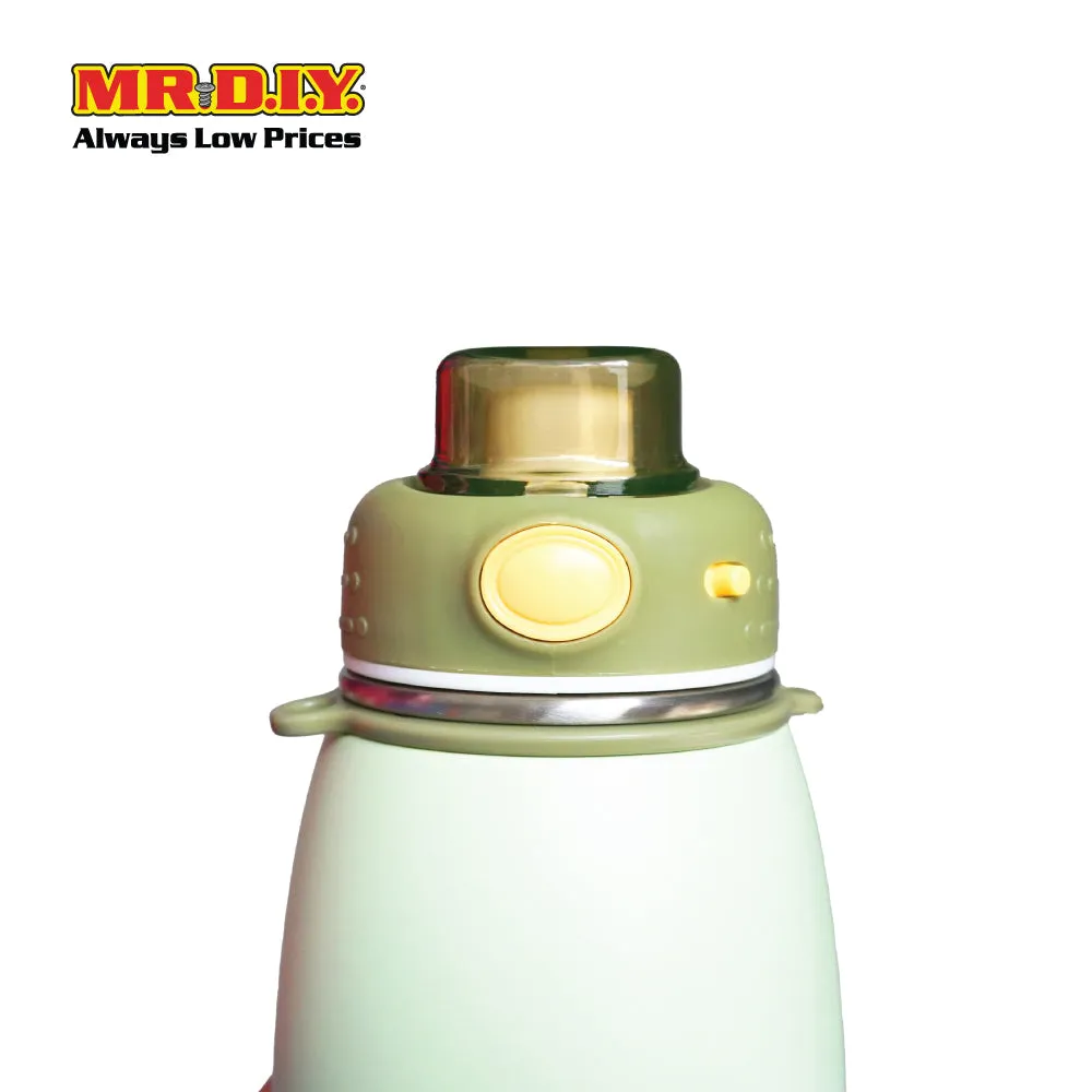(MR. DIY) Stainless Steel Bottle Tumbler with Straw (600ml) -  LIGHT GREEN - Color Series