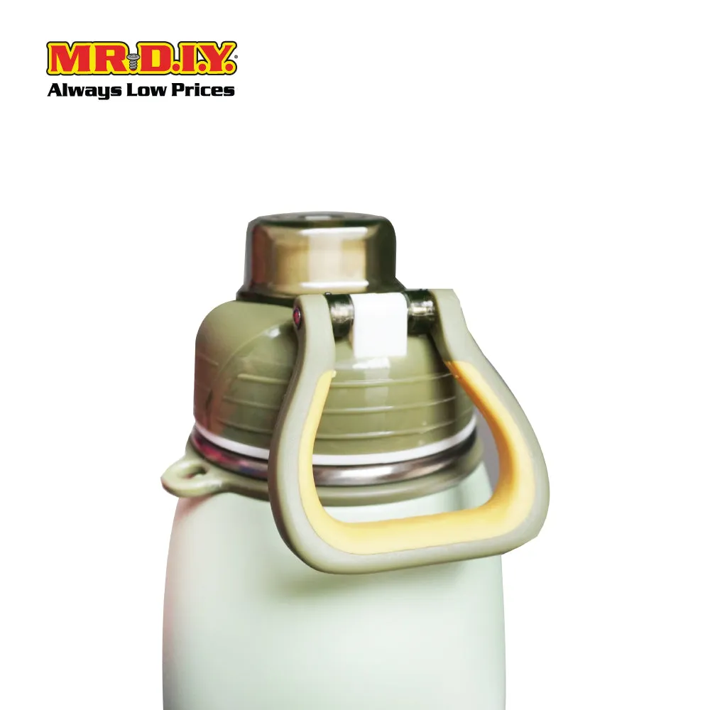 (MR. DIY) Stainless Steel Bottle Tumbler with Straw (600ml) -  LIGHT GREEN - Color Series