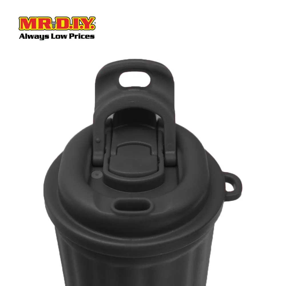 (MR. DIY) Stainless Steel Mug Thermos Flask with Strap (400ml) -  BLACK - Color Series