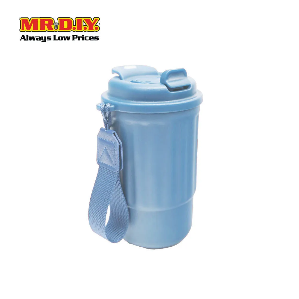 (MR. DIY) Stainless Steel Mug Thermos Flask with Strap (400ml) -  LIGHT BLUE - Color Series