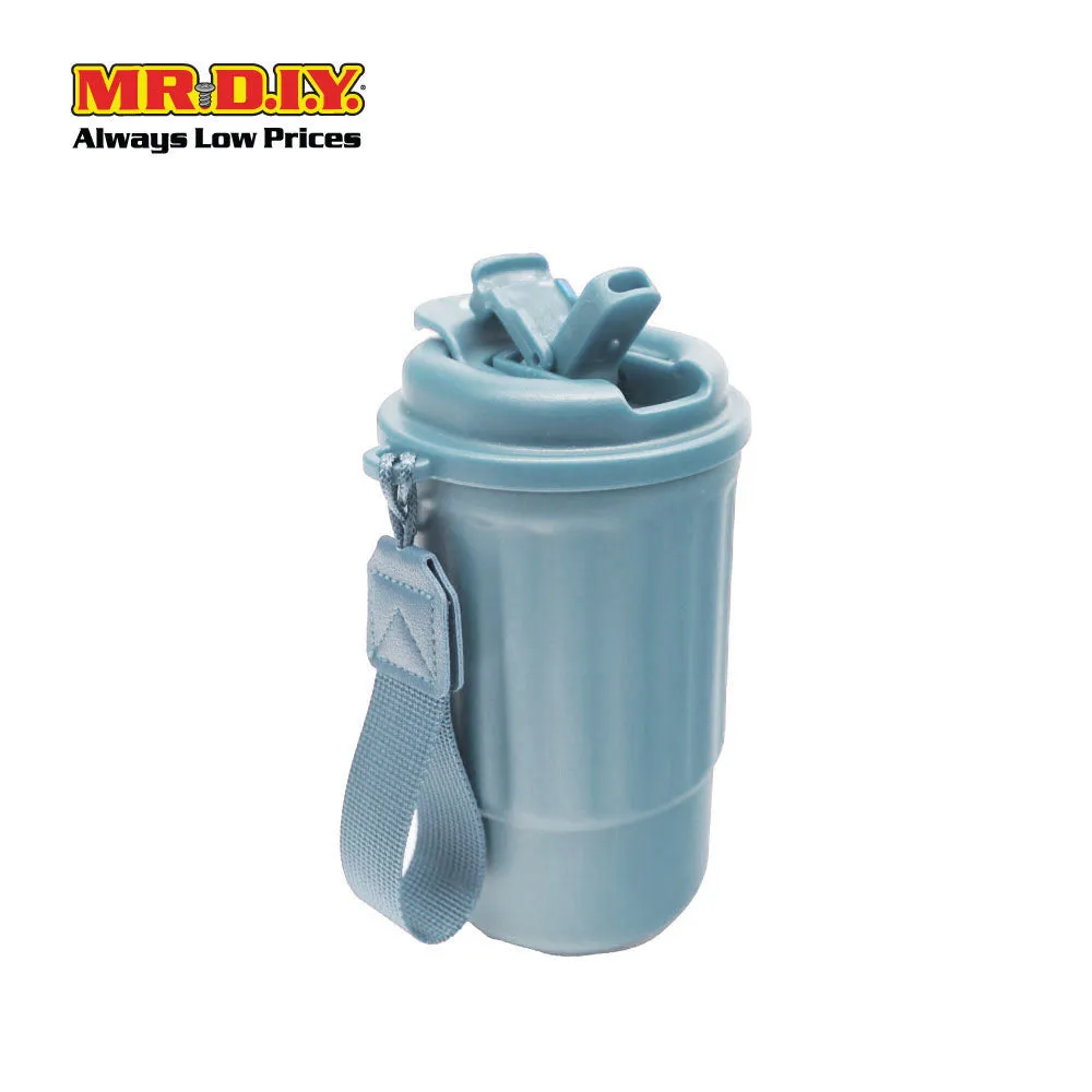 (MR. DIY) Stainless Steel Mug Thermos Flask with Strap (400ml) -  LIGHT BLUE - Color Series