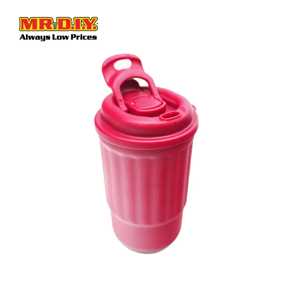 (MR. DIY) Stainless Steel Mug Thermos Flask with Strap (400ml) -  RED - Color Series