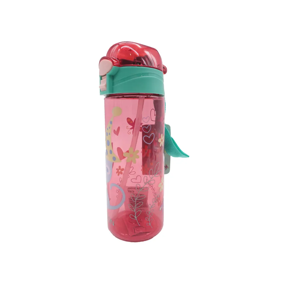 (MR.DIY) Kids Push Open Button Water Bottle X-3671 (600ml)
