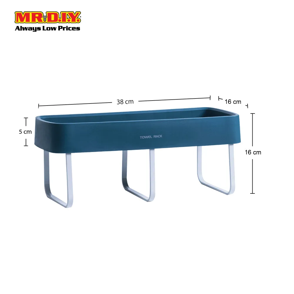 (MR.DIY) Wall-Mounted Bath Rack-Blue
