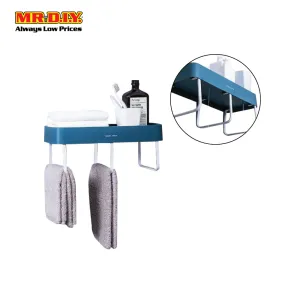 (MR.DIY) Wall-Mounted Bath Rack-Blue