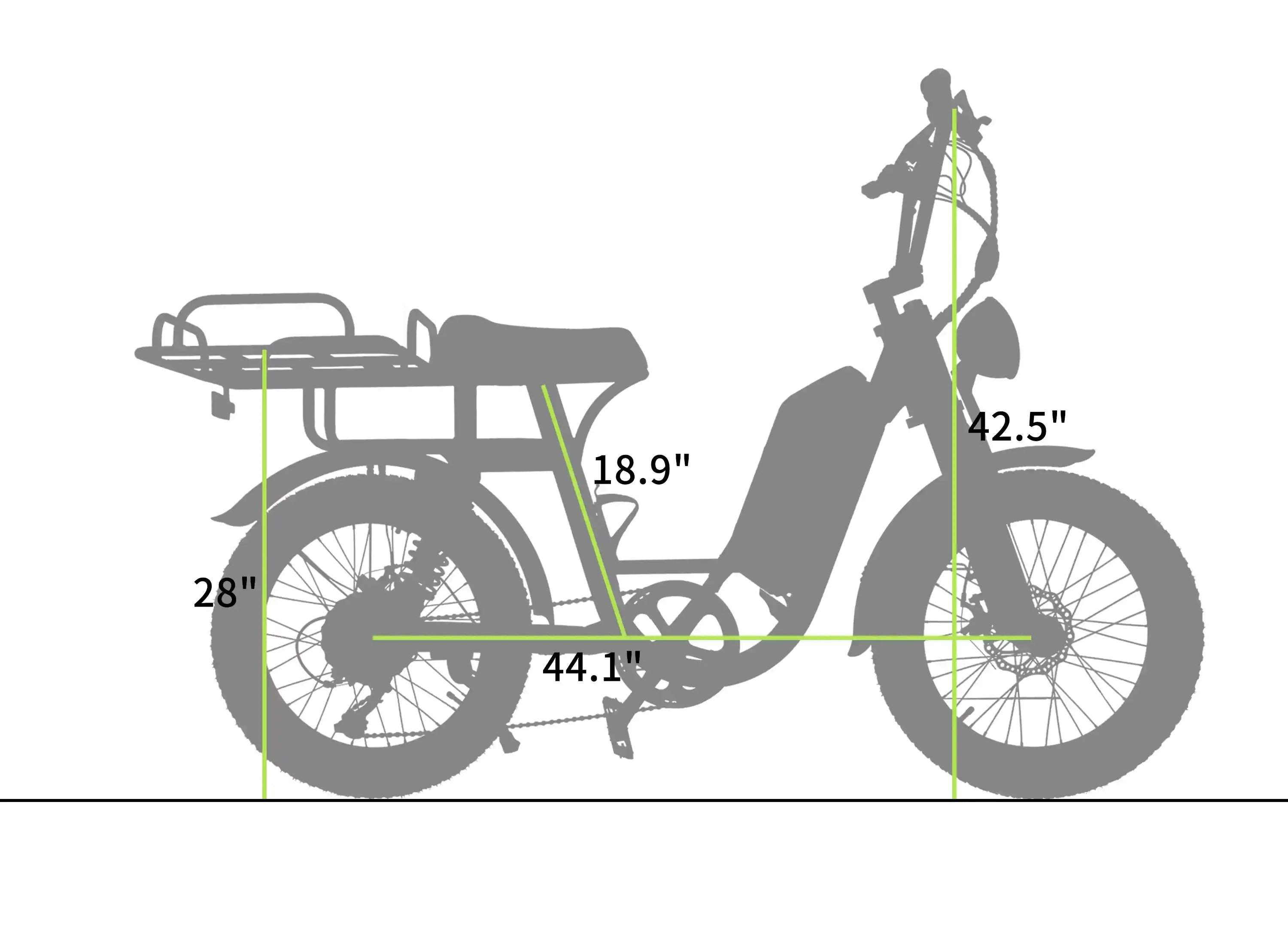Nakto 500W/750W 48V F4 Low Step Cargo Electric Bike