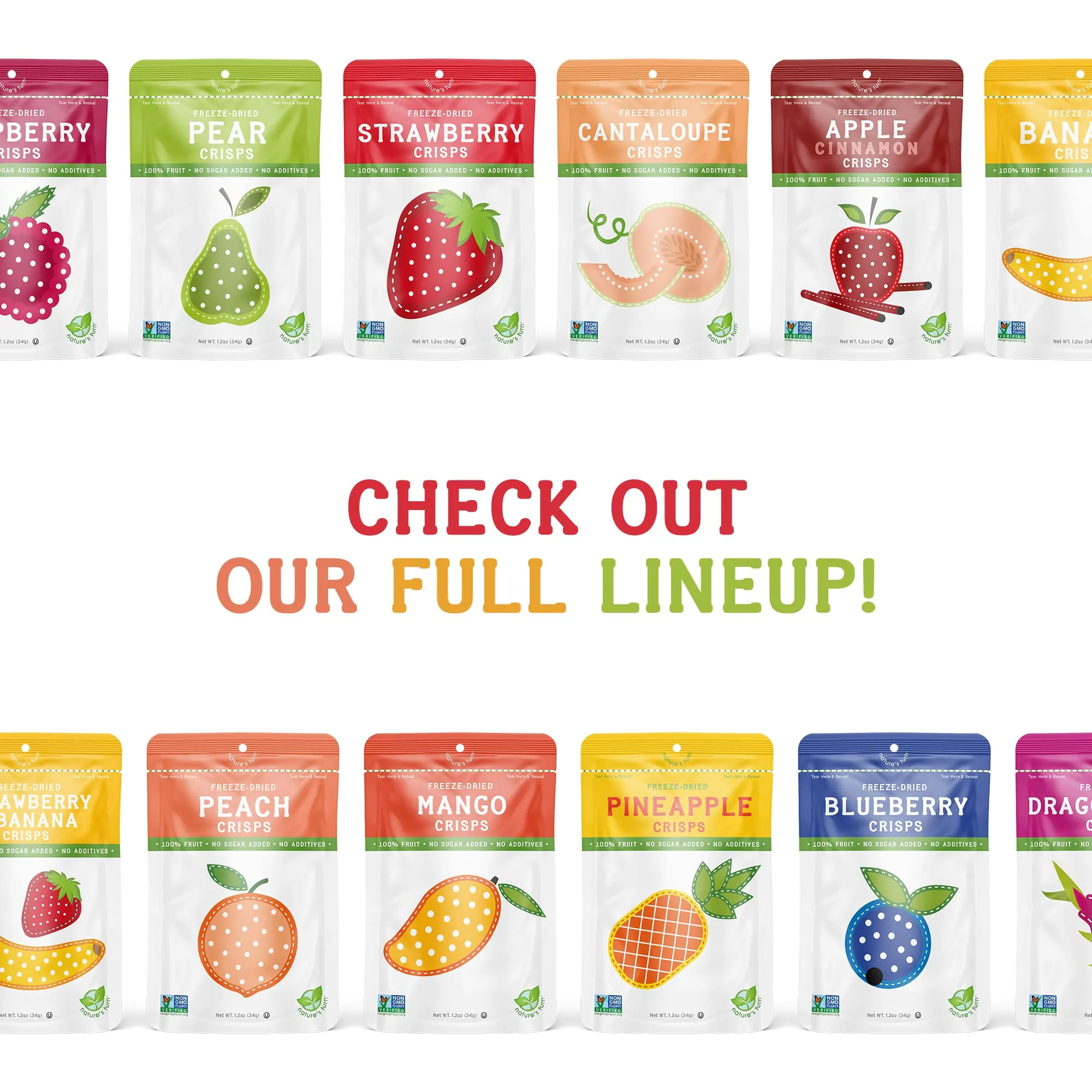 Nature’s Turn Freeze-Dried Fruit Snacks, Raspberry Crisps, Pack of 6 (1.2 oz Each) 1.2 Ounce (Pack of 6)
