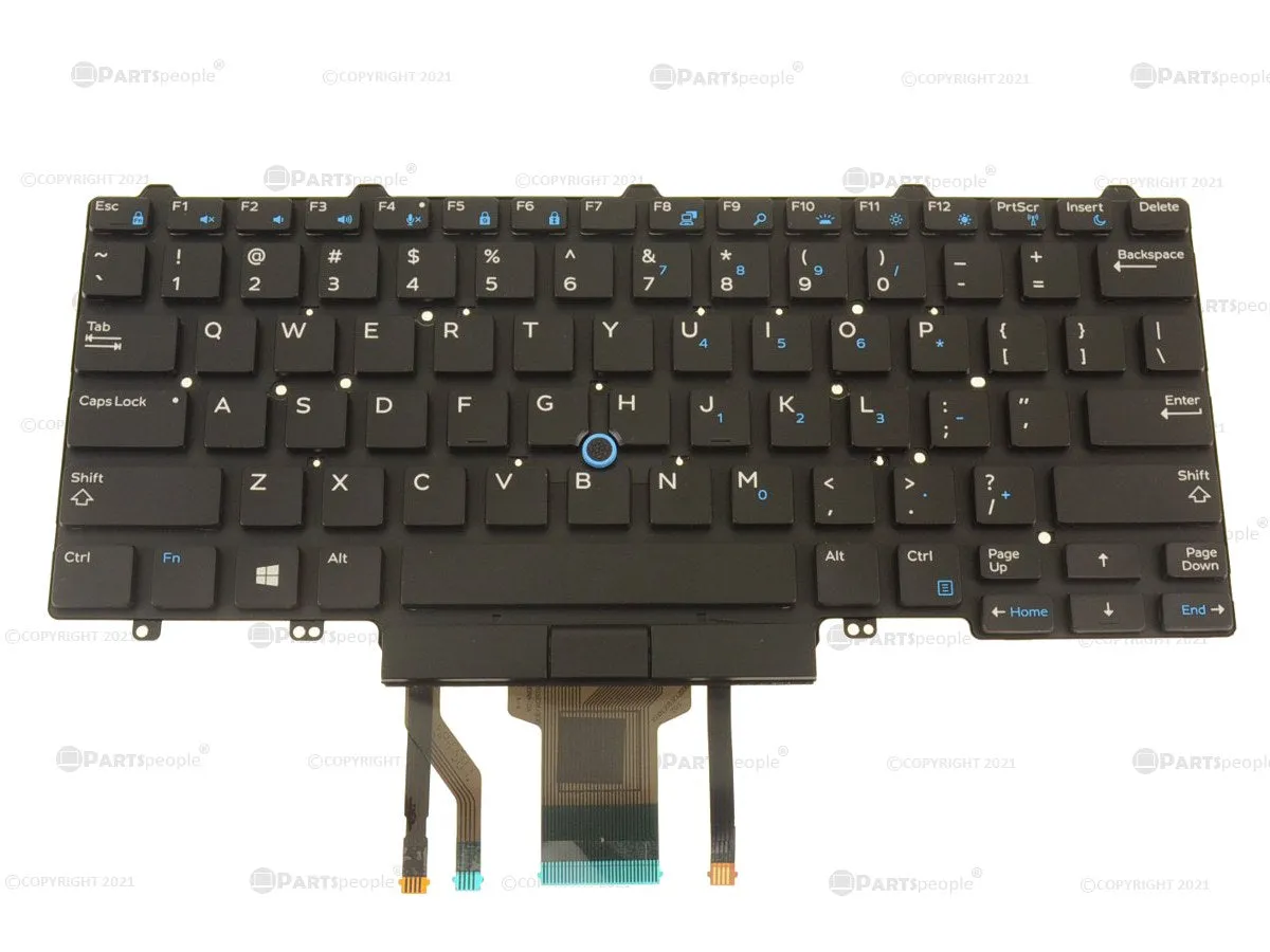 New Dell OEM Latitude E7450 E5450 5480 7480 Backlit Laptop Keyboard Dual Point 4DXYW