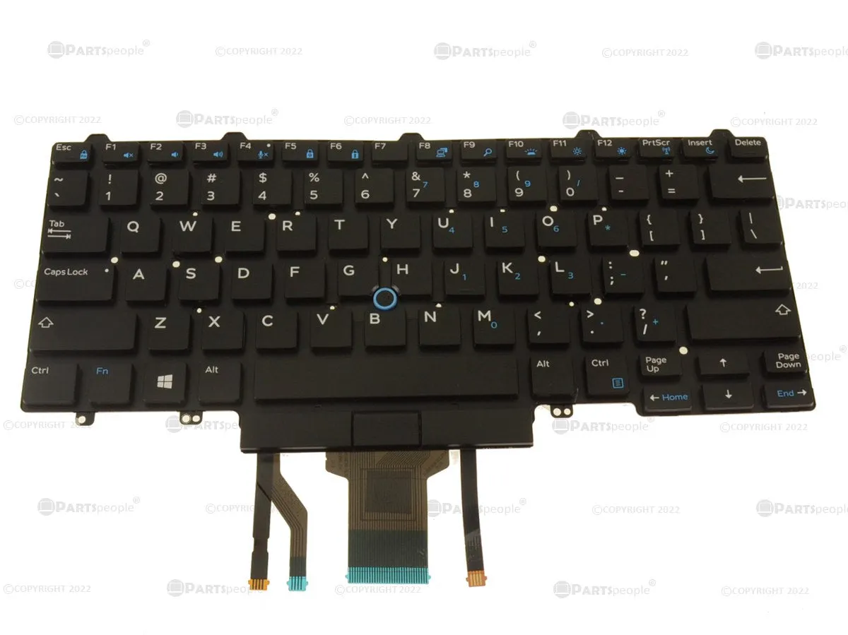 New Dell OEM Latitude E7450 E5450 5480 7480 Backlit Laptop Keyboard Dual Point NVGY3