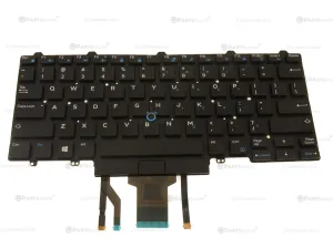 New Dell OEM Latitude E7450 E5450 5480 7480 Backlit Laptop Keyboard Dual Point NVGY3