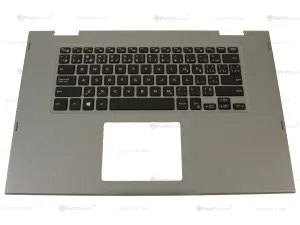 New French English  Dell OEM Inspiron 5568 5578 Palmrest French English Backlit Keyboard Assembly 0HTJC 51DKT