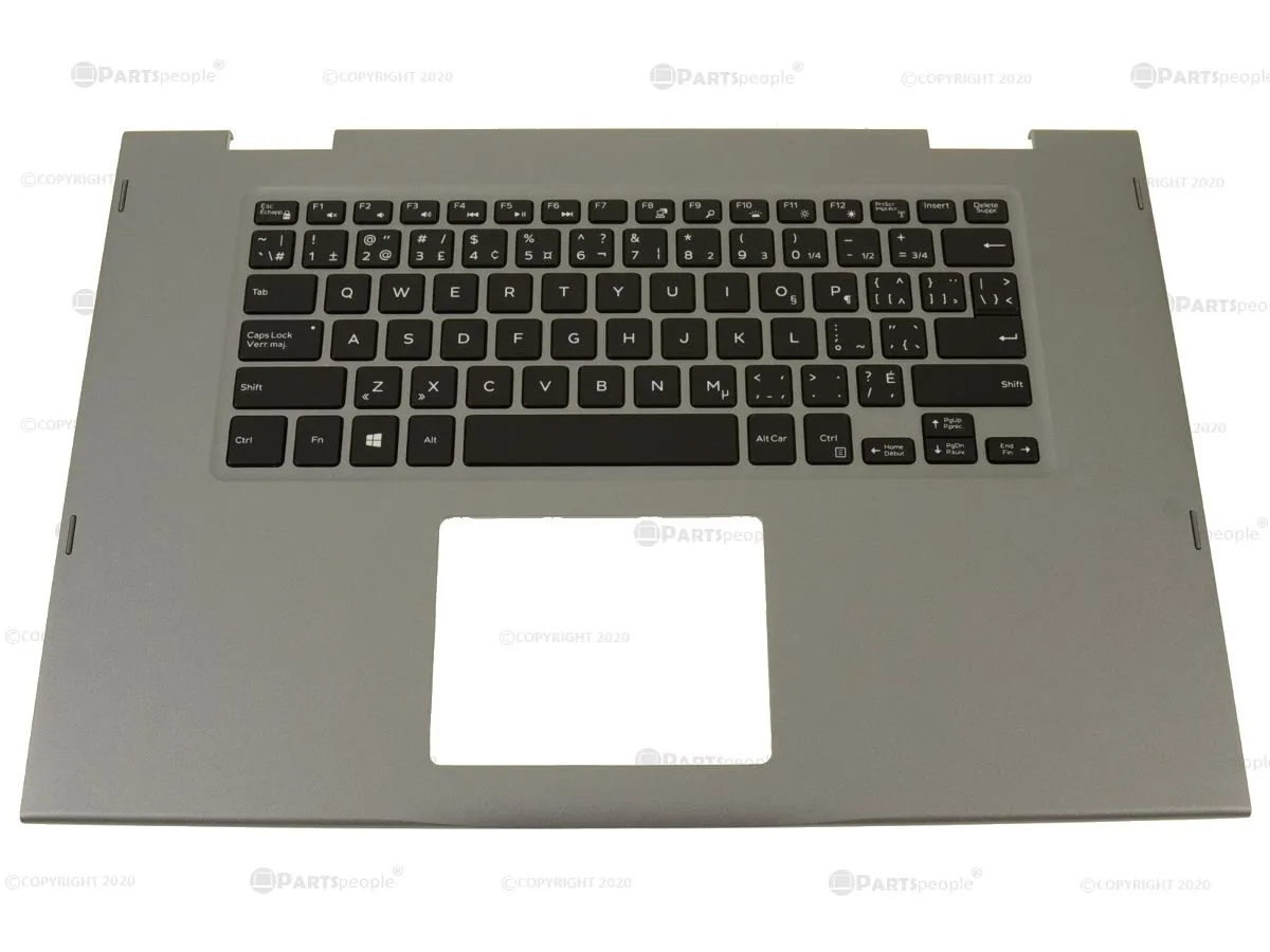 New French English  Dell OEM Inspiron 5568 5578 Palmrest French English Backlit Keyboard Assembly 0HTJC 51DKT