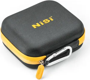 NiSi - Caddy II Circular Filter Case, Portable and Lightweight Camera Lens Pouch for 8 Filters, Fits Up to 95mm, Waterproof and Shockproof, Larger Opening Lens Bag, Caddy Case with Metal Hanging Clip