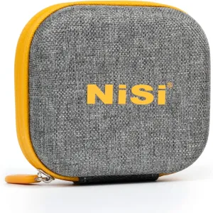 NiSi Small Circular Filter Caddy - Holder Case with 6 Pockets, Up to Size 62mm - Microfiber Lined, Hard Shell, Water-Resistant