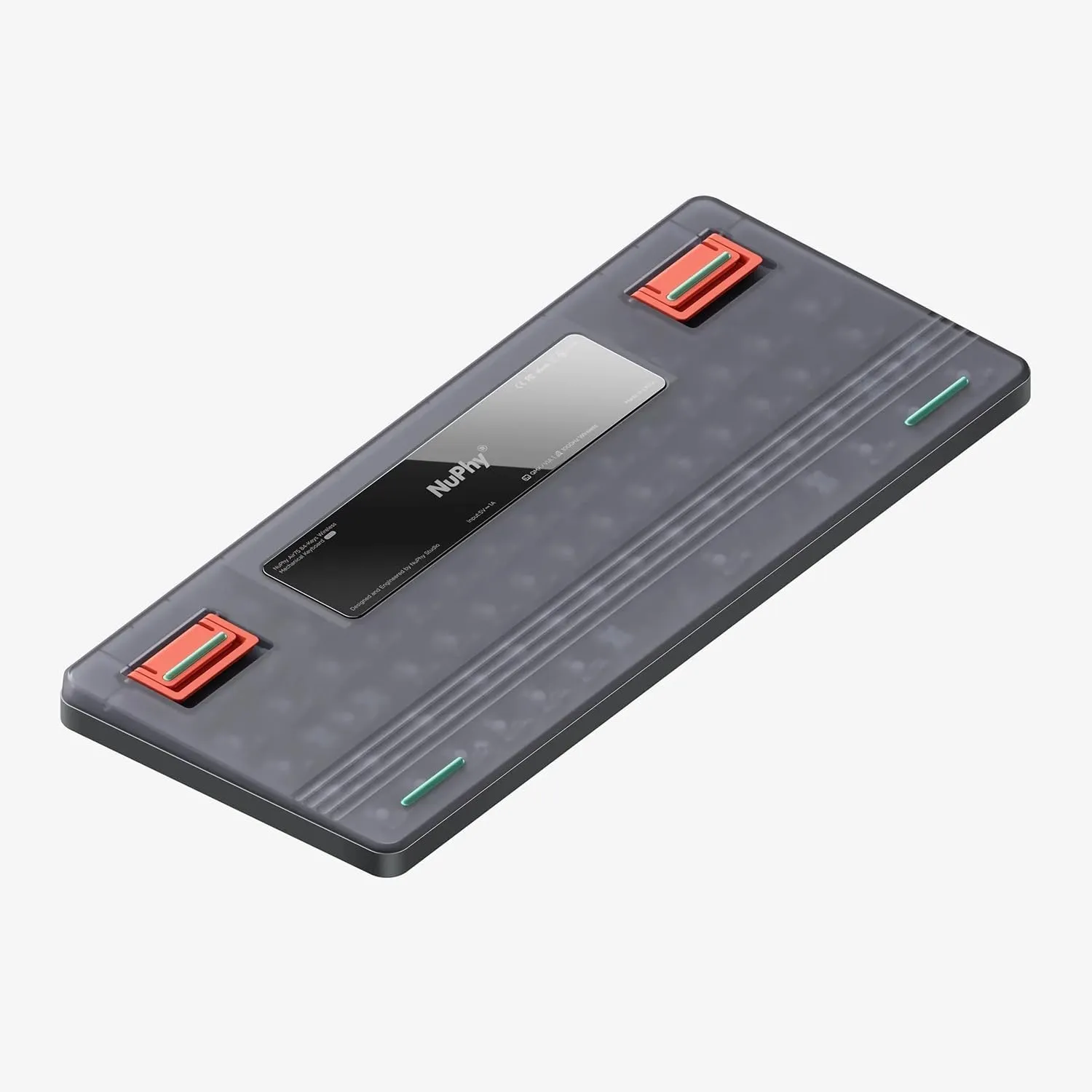 nuphy Air75 V2 Portable 75% Mechanical Keyboard,Wireless Keyboard,Supports Bluetooth/2.4G/USB-C RGB Gaming Keyboards,Compatible with Windows/Mac OS/Linux Systems Grey-Gateron Wisteria Switch