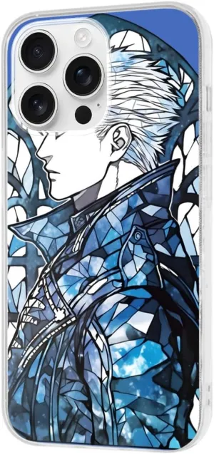 Phone Case Compatible with Stained Pro Max Glass Plus Vergil Waterproof 15 Series Transparent Accessories Funny Scratch