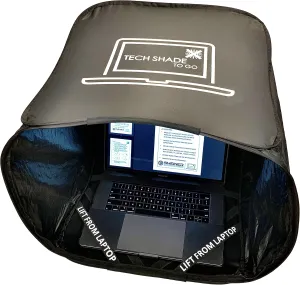 Portable Laptop Sun Shade, Privacy Cover, Laptop Sun Shade, Laptop Shade for Working Outside, Laptop Shade, Laptop Sun Hood, Laptop Sun Glare Shield, Laptop Hood for Outside Glare